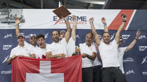 Swiss foiling masters Alinghi crowned victorious in 2018 Extreme Sailing Series™